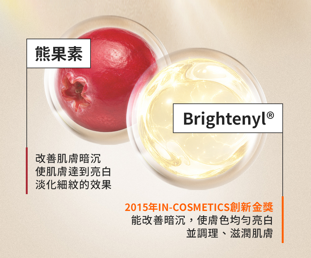 產品熊果素、Brightenyl的功效